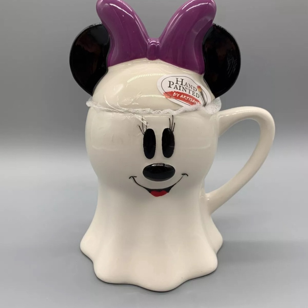 Disney Minnie Mouse Halloween Ghost Mug with Topper